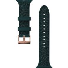 Apple Watch SE Wearables Njord byELEMENTS Salmon Leather Watch Band for Apple Watch 44/45mm