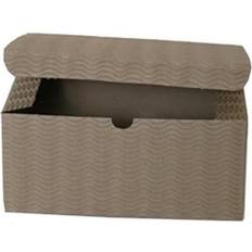 Jam Paper Corrugated Boxes Jam Paper 8x8x3.5 Kraft Corrugated Wave Open Lid Gift Boxes Sold individually