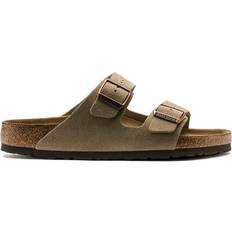 Birkenstock sandals uk Birkenstock Arizona Soft Footbed Suede Leather - Taupe