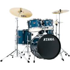 Drum Kits on sale Tama IE50CHLB Imperialstar 5-Piece Drum Kit, Meinl HCS Cymbals, Hairline Blue