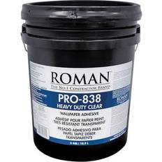 Roman 011305 PRO-838 Heavy Duty Wallpaper Adhesive, 5 gal, Clear