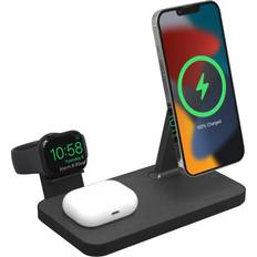 Mophie Batterier & Ladere Mophie Snap+ 3-in-1 Wireless Charging Stand