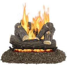 Pleasant Hearth Fireplaces Pleasant Hearth Willow Oak Fireplace Log Set 55 lb
