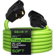 GearIT 30-Amp 250-Volt Generator Extension Cord NEMA TT-30P to TT-30R for  RV Outdoor 10/3 STW 10AWG 3 Wire • Price »