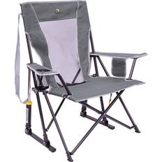 Camping Chairs GCI Outdoor Comfort Pro Rocker Collapsible Rocking Chair & Outdoor Camping Chair, Mercury Gray