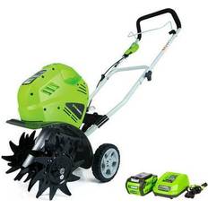 Cultivators GreenWorks 27062G-MAX 40V 10" Cordless Cultivator W/4.0Ah Battery & Charger