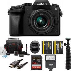 Panasonic lumix g7 Panasonic LUMIX G7 Mirrorless Camera with 64 SD Memory Card and Accessory Bundle