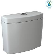 White Dry Toilets Toto ST446EMNA Aquia 1.28 GPF Toilet Tank Only with Push Button Flush Colonial White Fixture Toilet Tank Only Colonial White
