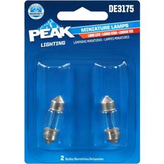 Halogen Lamps Peak 2-Pack DE3175 Long Life Bulbs