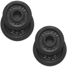 Yes4All Weights Yes4All 1.15-inch Cast Iron Weight Plates Set for Dumbbells-Standard Dumbbell Plates Set (1.25 2.5lb, Set of 4)