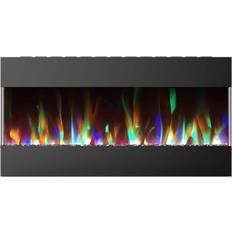 Electric fireplaces wall mounted Fireplaces Recessed wall mounted electric fireplace