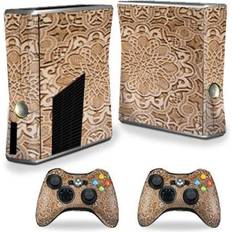 Xbox 360 Bundle Decal Stickers MightySkins XBOX360S-Carved Decal Wrap Cover for Xbox 360 S Slim Plus 2 Controllers