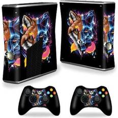 Xbox 360 Batteries & Charging Stations MightySkins compatible with xbox 360 s console - futuristic fox protective, durable, and unique vinyl decal wrap cover