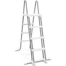 Pool Ladders Intex 28076E Deluxe Pool Ladder with Removable Steps for 48 Inch Depth Pools