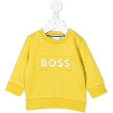 HUGO BOSS Embossed Logo Jumper - Yellow/White