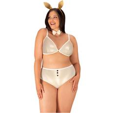 Obsessive Gold Bunny Costume Plus Size Gold