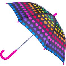 Pink Umbrellas Wildkin Kids Umbrella for Boys and Girls (Rainbow Hearts)