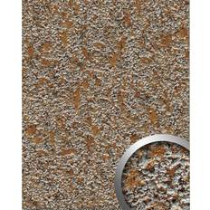 Wandpaneele WallFace 14805 LAVA Wall panel textured stone optic plate brown grey 2.60 sqm