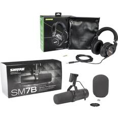 Shure sm7b Shure SM7B Cardioid Dynamic Studio Vocal Microphone, Bundle w/SRH840A Headphones