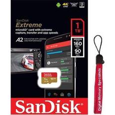 1tb sd card Camera Lenses SanDisk 1TB Extreme microSDXC 160MB/s UHS-I U3 A2 microSD 1.0 TB micro SD SDXC Flash Memory Card SDSQXA1-1T00-GN6MN with OEM Lanyard