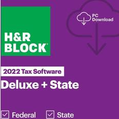 H&R Block 2022 Deluxe and State Tax Software Windows Edition