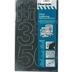 Workplace Signs Chartpak Vinyl Numbers, 3"H, 16/ST, Black