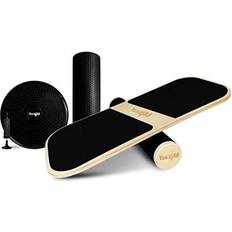 Yes4All Balance Boards Yes4All Combo Balance Board Trainer 3-in-1 set with 3 Interchangeable Bases Rocker Air Cushion and Roller