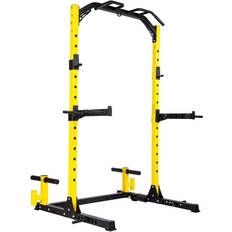 Exercise Benches & Racks HulkFit Multi-Function Adjustable Power Rack Exercise Squat Stand with J-Hooks and Other Accessories Pro 1000lbs