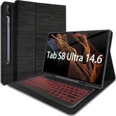 Keyboard for galaxy tab s8 ultra Computer Accessories Backlit Keyboard Case for Galaxy Tab S8 Ultra 14.6 2022