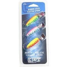 Clam Fishing Lures & Baits Clam CPT Ribbon Leech Flutter Spoon Kit