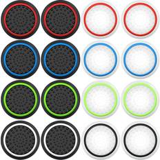 Gaming Accessories 8 Pairs/16 PCS Replacement Silicone Analog Controller Joystick Luminous Thumb Stick Grips Caps Cover for