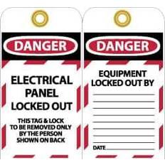 Lock Accessories Tags; Lockout, Danger Electrical Panel