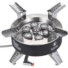 KOMAN Camp Gas Stove Camping Portable Bottletop Backpacking Stove,10000BTU  Single Propane Burner for Outdoor Cooking,Fuel by 16 Oz Propane Cylinder