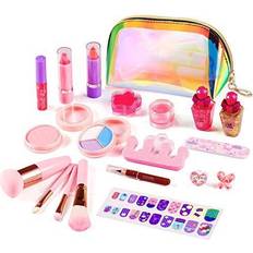 Flybay Kids Makeup Kit for Girls, Washable Makeup Set for Girl, Real Play  Makeup Toys, Pretend Makeup Kit Girls Gift Toys with Cute Cosmetic Case for  5 6 7 8 Years Old Girls. 