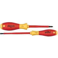 Slotted Screwdrivers Wiha 2 Insulated & Phillips Set