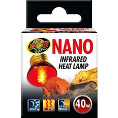 Xenon Lamps Zoo Med 2 Pack of Nano Infrared Heat Lamps, 40 Watt