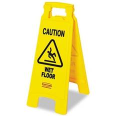 Rubbermaid Cleaning Equipment & Cleaning Agents Rubbermaid Caution Wet Floor Sign, Plastic, Bright