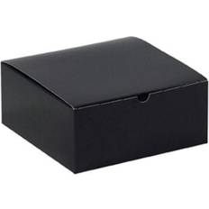 8 x 8 x 3 1/2 Black Gloss Gift Boxes 100 Per Case