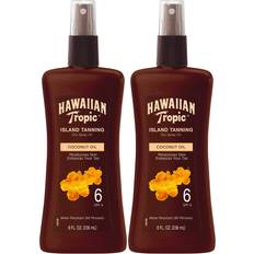 SPF Self-Tan Hawaiian Tropic Dark Tanning Oil, Spray SPF Ounces, 2 Count