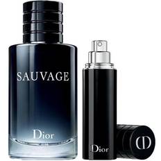 Dior sauvage men 100ml Dior Men's Sauvage Cologne Gift Set EdT 100ml + EdT 10ml