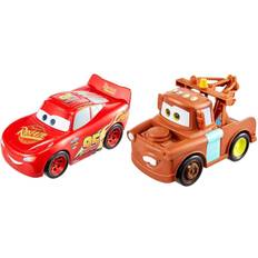 Lightning mcqueen Cars Disney Pixar Track Talkers Lightning McQueen and Mater Vehicle 2pk