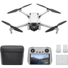 RC Toys DJI Mini 3 Fly More Combo Drone and Remote Control with Built-in Screen Gray