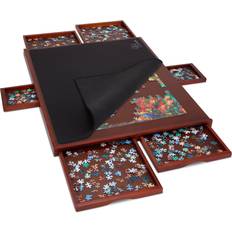 Jigsaw Puzzles Jumbl 1500pc Puzzle Board w/Mat 27"x35" Wooden Jigsaw Puzzle Table