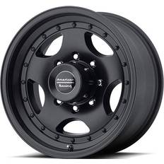 19" - Black Car Rims American Racing AR23, 15x7 Wheel with 5 on 5 Bolt Pattern - Black