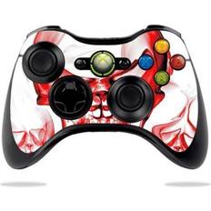 MightySkins Decal Wrap Compatible With Microsoft Xbox 360 Controller Sticker Design Melting Skulls