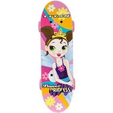 Titan Complete Skateboards Titan Flower Princess Pink 17" Complete Skateboard for Kids 5