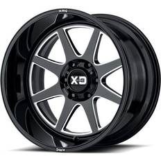 20" - Black Car Rims Wheels XD844 Pike, 20x9 with 5x127 Bolt Pattern Gloss