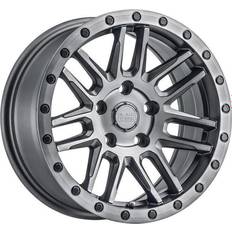 19" - Gray Car Rims Black Rhino Cast Aluminum Rim 17X9.5 6X5.5 M-BRSH-GNMTL -18MM 1795ACH-86140G12