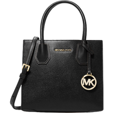 Michael Kors Mercer Medium Sherbet Pebble Leather Messenger Crossbody Bag
