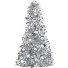 Garlands & Confetti Amscan Tinsel Christmas Tree 10 Centerpiece, Silver, 6/Pack (240595) Quill Silver